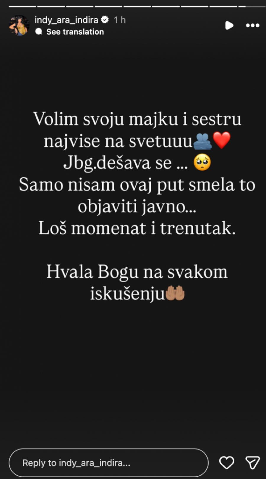 NACIJA U ŠOKU ZBOG NOVOG OGLAŠAVANJA INDI ARADINOVIĆ: Pevačica se sada ovako obratila rođenoj sestri! (FOTO)