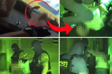 DRAMATIČNO HAPŠENJE SILOVATELJA SA BANOVOG BRDA! Sekulu (50) oborili na pod nasred ulice! (VIDEO)