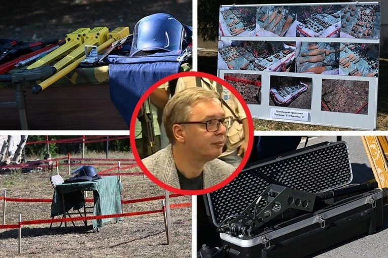 Vučić u poseti Centru za razminiranje Republike Srbije: Identifikovano 12 sumnjivih lokacija na Savi i Dunavu, avionske bombe i rakete predstavljaju problem!