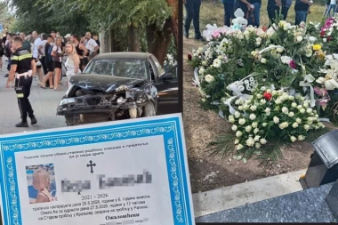 "JEDVA STOJI, IZGLEDA KAO DA U NJEMU NEMA NI KAPI KRVI!" Devojčica koju je ubio vozač bez dozvole SAHRANJENA danas u Kraljevu: Ispraćena uz jecaje neutešnog oca!