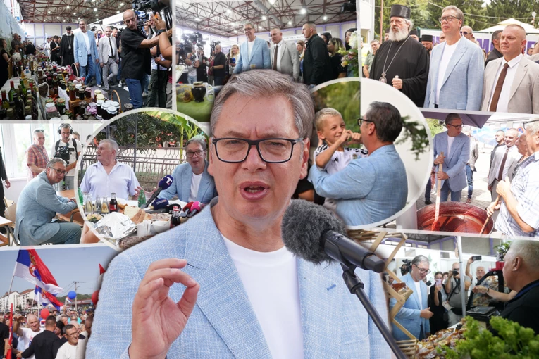 VUČIĆ NA SKUPU "UJEDINJENA SRBIJA" U UŽICU: Ogroman broj ljudi na ulicama, blokaderi pokušali da NAPRAVE HAOS (VIDEO)