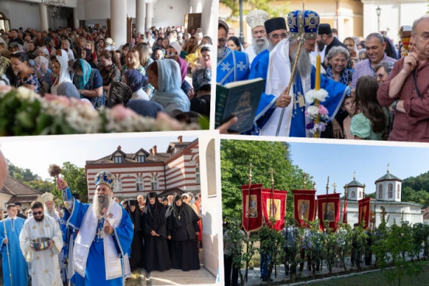 PATRIJARH PORFIRIJE NA VELIKU GOSPOJINU U MANASTIRU RAKOVICA: Presveta Bogorodica nam pokazuje put kojim treba da idemo