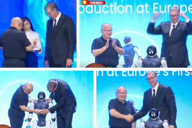 PIŠE SE ISTORIJA U ŠAPCU! PREDSEDNIK NA OTVARANJU FABRIKE HUMANOIDNIH ROBOTA PORUČIO Srbija je danas iskoračila u budućnost, pred nama su velika dela
