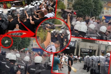 BRUKA U UŽICU! Snimatelj RTS pogođen kamenom (VIDEO)
