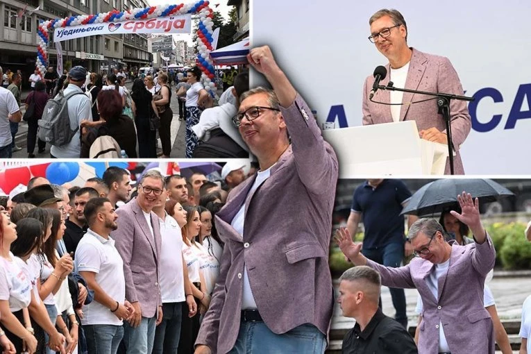 VUČIĆ NA SKUPU "UJEDINJENA SRBIJA" U UŽICU: Molio sam Hag da puste Mladića! Pokažimo blokaderima DA NE MOGU DA POBEDE PRISTOJNU SRBIJU (VIDEO)