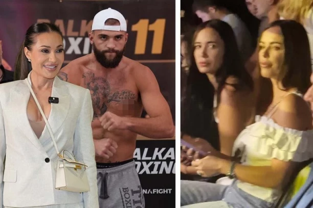ON JE ZASENILA SVE ZVANICE NA VELJKOVOM MEČU! Iz prvih redova vatreno navija, a EVO U ČIJOJ PRATNJI JE STIGLA CECA! (VIDEO)