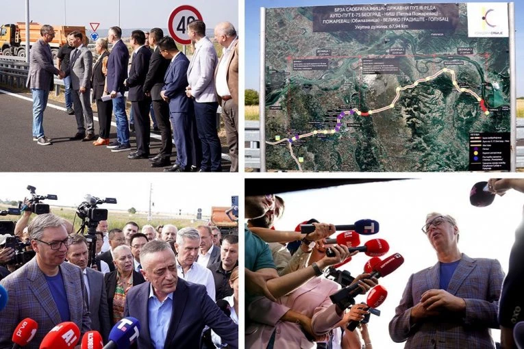 OD BEOGRADA DO GOLUPCA ZA SAT I 15 MUNUTA Vučić: Kamen temeljac 12. septembra za auto-put "Karađorđe"