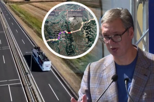 VUČIĆ SVEČANO OTVORIO DEONICU DUNAVSKOG KORIDORA Srbija ne prepoznaje prepreke kada gradi budućnost, hoću ljudi da nam ostaju ovde