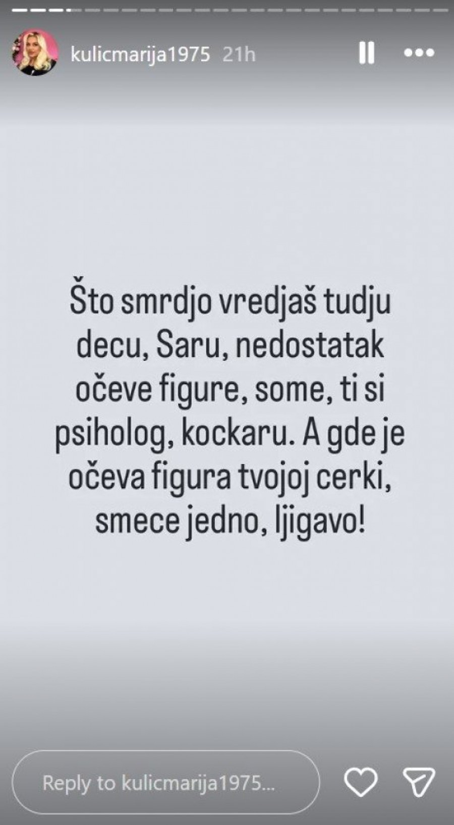 MARIJA RASTAVILA IVANA NA PROSTE ČINIOCE! Bez dlake na jeziku udarila na očinstvo, pa pomenula Gocu Tržan: TO JE MONSTRUM!