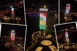 PRIZOR ZA PAMĆENJE: Kula Beograd večeras u bojama Pokreta nesvrstanih (VIDEO)