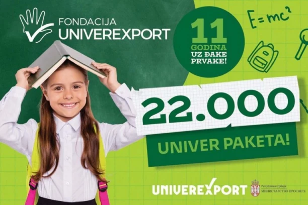 Prvi školski dan za pamćenje: Univerexport obradovao 22.000 prvaka širom Srbije
