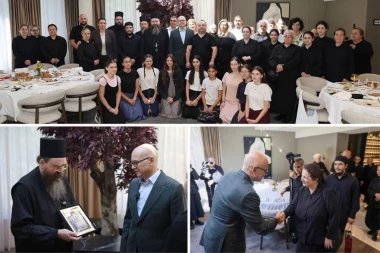 "NEKA VEČNO ŽIVE BRATSTVO I PRIJATELJSTVO GRČKOG I SRPSKOG NARODA:" Vučević bio domaćin monahinjama u Asprovalti (FOTO)