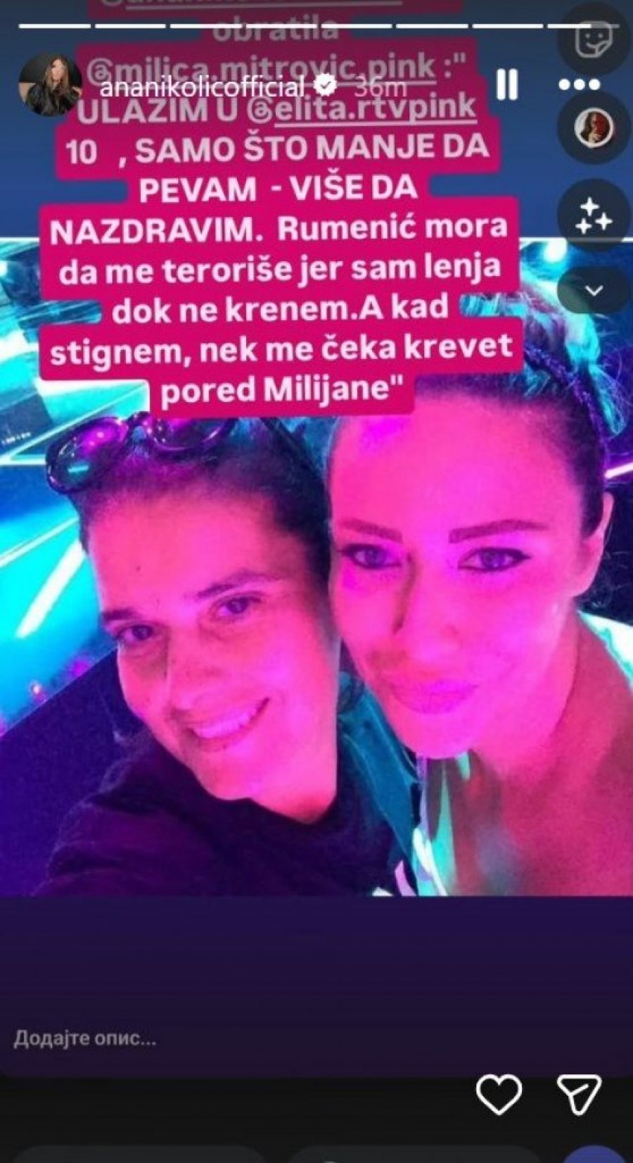 "ULAZIM U ELITU 10"! Šok-bomba Ane Nikolić i Milice Mitrović, pevačica otkrila detalje - ČEKA JE KREVET PORED MILJANE!