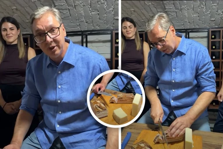 "VEČERAS SMO RADILI NA LISTI ZA POSLANIKE" Vučić sa mladima iz Vojvodine: Rešio sam da ih poslužim slaninicom (VIDEO)