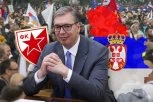 ČOVEK IZ NARODA! Vučić - otac i sin, Srbija mu je uvek na prvom mestu! Šal Zvezde oko vrata, OVAKVOG GA NISTE VIDELI! (VIDEO)