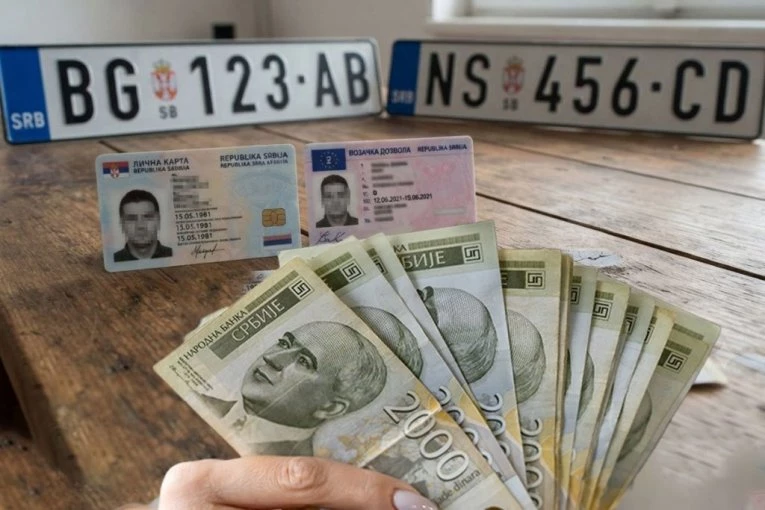 OVO SU NOVE CENE ZA IZRADU LIČNIH DOKUMENATA I REGISTARSKIH TABLICA Važe od 12. septembra