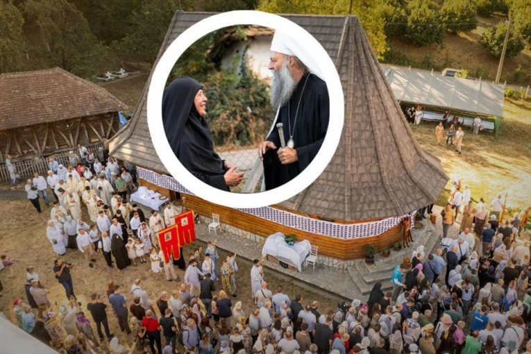 VELIKI CRKVENO-NARODNI SABOR POD AVALOM: Patrijarh osveštao Hram Trojeručice i dodelio mati Zlati čin igumanije (FOTO)
