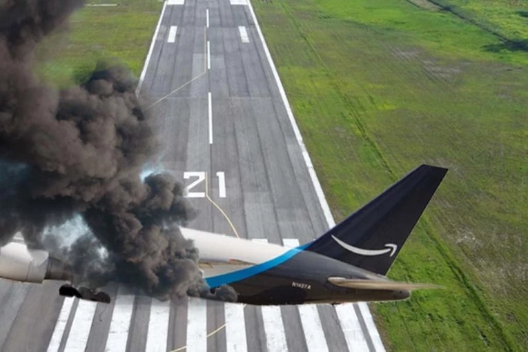 DRAMA U MAJAMIJU! Avion izleteo sa piste na put i zapalio se! (VIDEO)