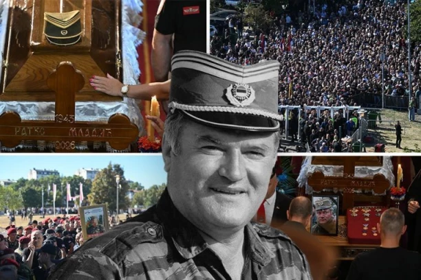 POSEBNA POČAST ZA RATKA MLADIĆA! Više od 300 sveštenika i hiljade ljudi okupili se ispred Crkve Svetog Luke (FOTO, VIDEO)