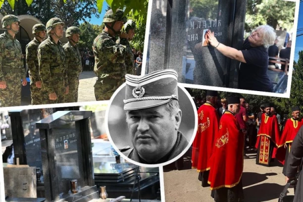 "USKORO TI TATA DOLAZI!" Građani kroz suze ljube Aninu sliku dok povorka sa kovčegom generala Mladića ide iz crkve prema Topčiderskom groblju (FOTO, VIDEO)