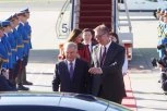 SVEČANA CEREMONIJA ISPRED PALATE SRBIJA! Vučić dočekuje predsednika Uzbekistana Šavkata Mirzijojeva! (FOTO)