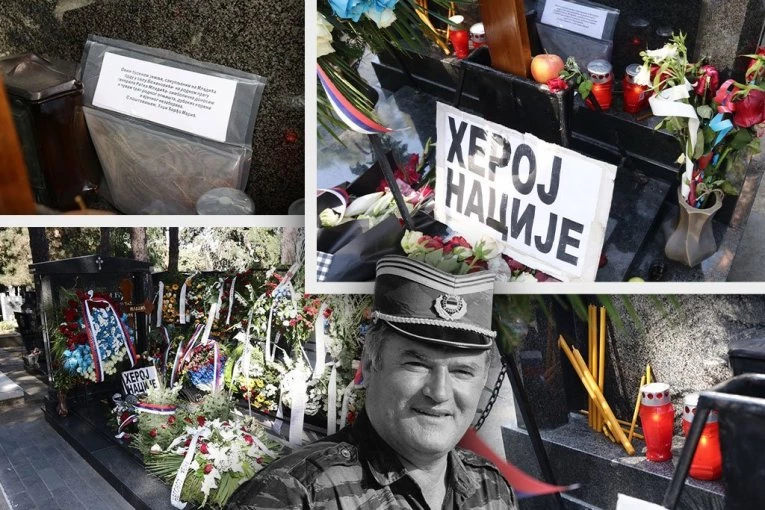 JEDAN DETALJ POSEBNO PRIVLAČI PAŽNJU! Pogledajte šta smo zatekli na grobu Ratka Mladića dan nakon sahrane (FOTO/VIDEO)