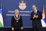 VUČIĆ ODLIKOVAO MIRZIJOJEVA! Predsednik Srbije uručio orden uzbekistanskom predsedniku! (FOTO)