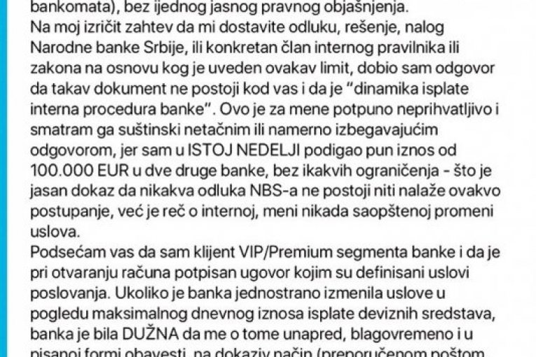 Ovako se Rajfajzen banka ponaša prema svojim klijentima