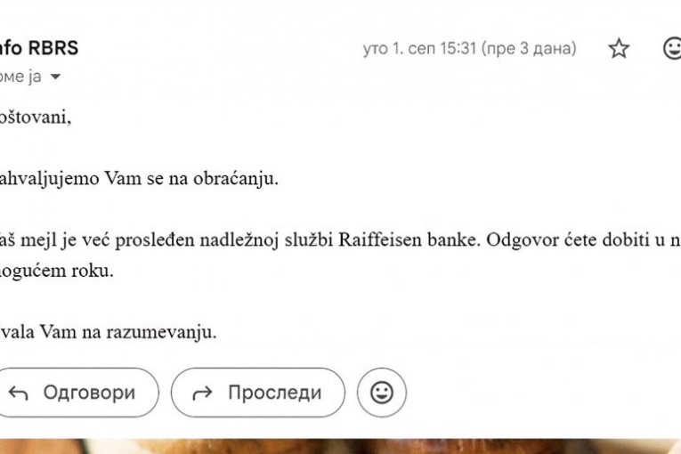 Ovako se Rajfajzen banka ponaša prema svojim klijentima