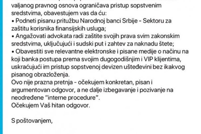Ovako se Rajfajzen banka ponaša prema svojim klijentima