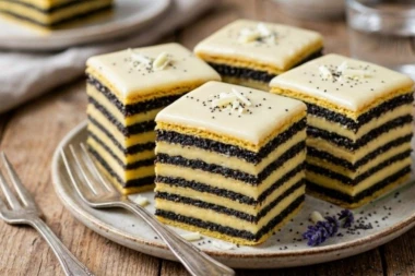 KREMASTE MAK KOCKE: Sočan kolač sa vanil kremom i belom čokoladom kojem je teško odoleti, a tako se lako pravi