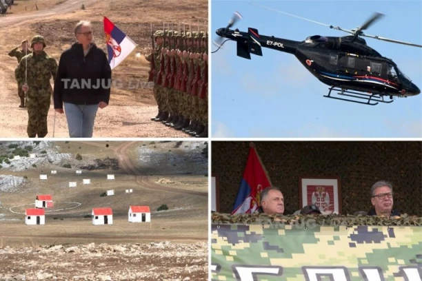 PREDSEDNIK SRBIJE STIGAO NA PEŠTER! Vučić na velikoj združenoj vojnoj vežbi Pobednik 2026 Vojske Srbije! Pozdravio oficire i poklonio se trobojci
