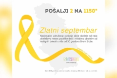Zlatni septembar – mesec podrške deci i mladima obolelim od raka