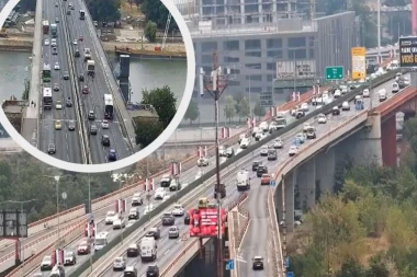SAOBRAĆAJNI KOLAPS U BEOGRADU: Vozila mile mostovima i ulicama prestonice, ove trase izbegnite ako možete (FOTO)