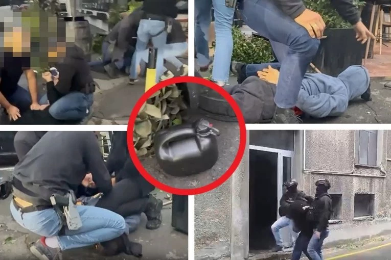 "VRAČARCI" PALI U CENTRU BEOGRADA: Hteli da zapale lokal, OVAKO je izgledala akcija policije (VIDEO)