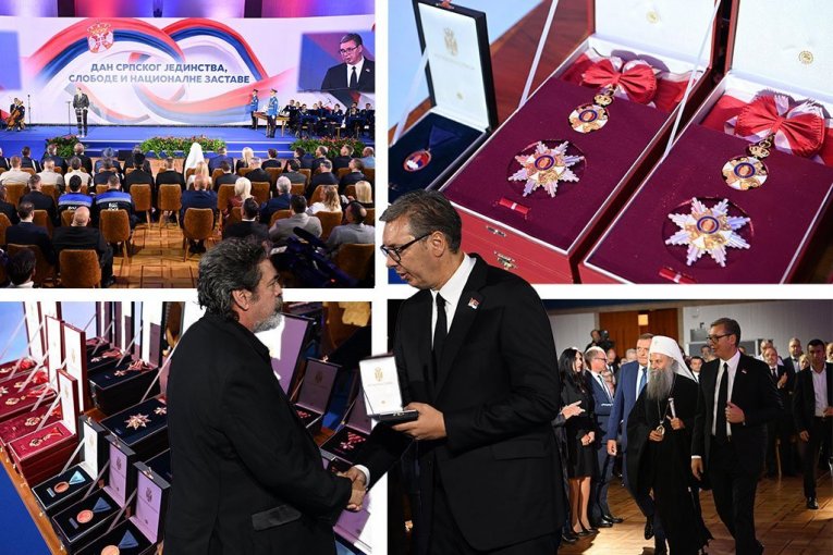 URUČENA ODLIKOVANJA U PALATI SRBIJA! Predsednik Vučić: Danas nije običan dan, danas smo se okupili da proslavimo naše uskrsnuće i našu slobodu! (FOTO)