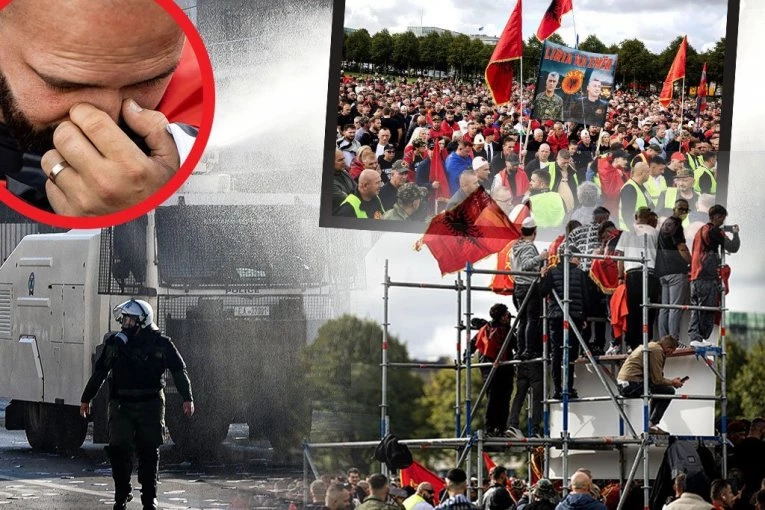 E OVAKO IZGLEDA EVROPSKI PENDREK! Pogledajte kako holandska policija udara na Albance koji prave nerede zbog presude Tačiju (VIDEO)