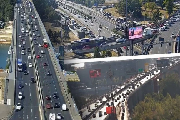 BEOGRAD JUTROS U ZNAKU GUŽVI! Brankov most najkritičniji, kolone i na Gazeli i Pančevcu, evo gde se sve čeka (FOTO)