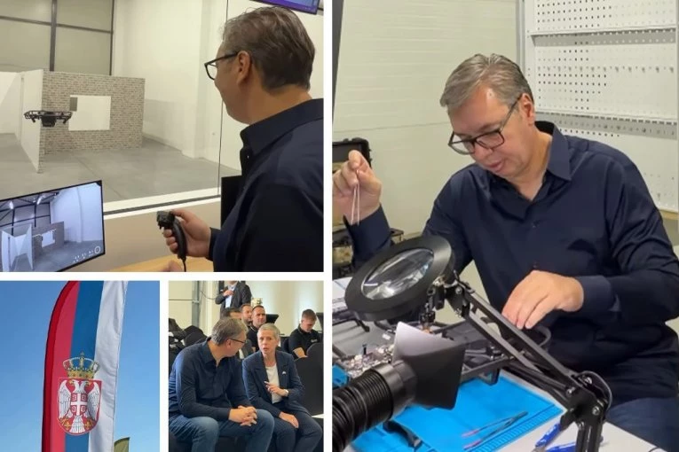 OBEĆANO-ISPUNJENO! Vučić otvorio fabriku za sklapanje dronova - U planu još najmanje tri širom Srbije! (VIDEO)