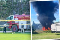 AMERIČKI F-16 SE SRUŠIO I ZAPALIO! Pilot se katapultirao u poslednjem trenutku! (FOTO)