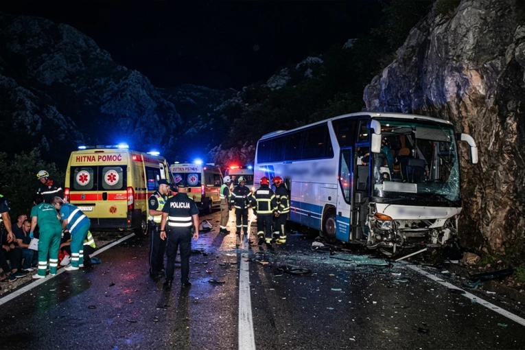 AUTOBUS PUN DECE SE ZAKUCAO U STENU! Stravična nesreća kod Mojkovca - IMA POVREĐENIH!