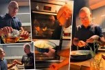 ZNATE LI ŠTA JE LJEUŠA? VUČEVIĆ I KUM ĐURA DRMNULI PO RAKIJICU, PA POKAZALI KULINARSKO UMEĆE! Pogledajte kako je lider naprednjaka napravio stari krajiški specijalitet