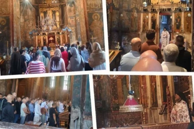 "RELIGIJA" NA LITURGIJI U VISOKIM DEČANIMA UOČI MALE GOSPOJINE: Iguman Sava Janjić poručio vernicima šta je najvažnije za isceljenje (FOTO, VIDEO)