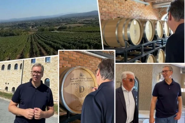 VUČIĆ OBIŠAO VINARIJU U LAPOVU! Đorđevići radili 54 godine u Americi, vratili se i uložili u Srbiju! (VIDEO)