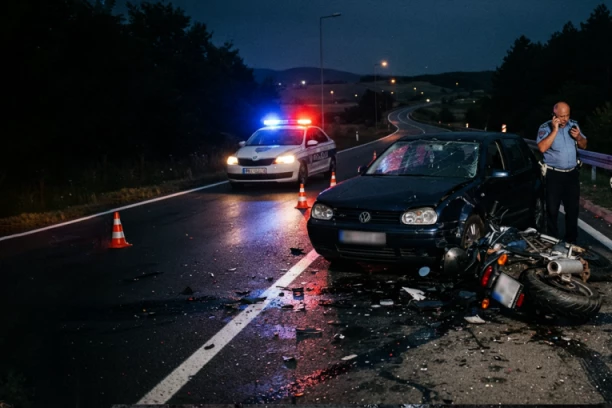 IMA POGINULIH! Stravična nesreća kod Užica - AUTOMOBIL PREŠAO U SUPROTNU TRAKU, PA SE ZAKUCAO U MOTOR!