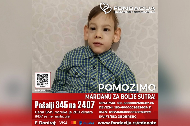 Pomozimo Marijanu da se bori i napreduje: Pošaljite 345 na 2407