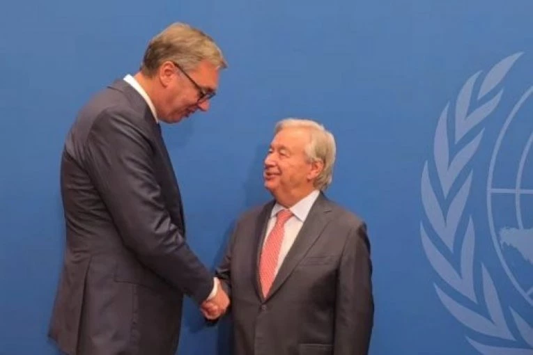Vučić na prijemu kod Gutereša u sedištu UN, uoči početka Generalne skupštine
