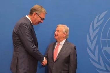 VUČIĆ NA PRIJEMU KOD GUTEREŠA! Predsednik poručio: "Za Srbiju je važno da na svakom mestu predstavi svoje interese"