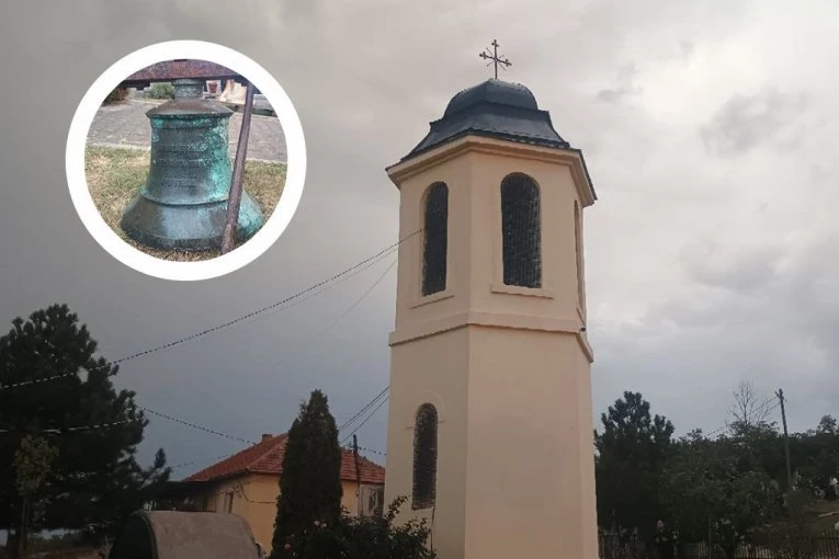 NOVI ZVUK SA STARE KOSOVSKE SVETINJE: Posle 102 godine na hramu u Babinom Mostu zamenjeno je zvono