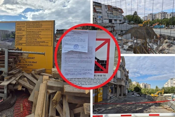 ULICA ZATVORENA, U TOKU SANACIJA! Pogledajte kako sada izgleda mesto nakon obrušavanja u Vojvode Vlahovića: Ponor progutao automobil i deo parkinga (VIDEO)